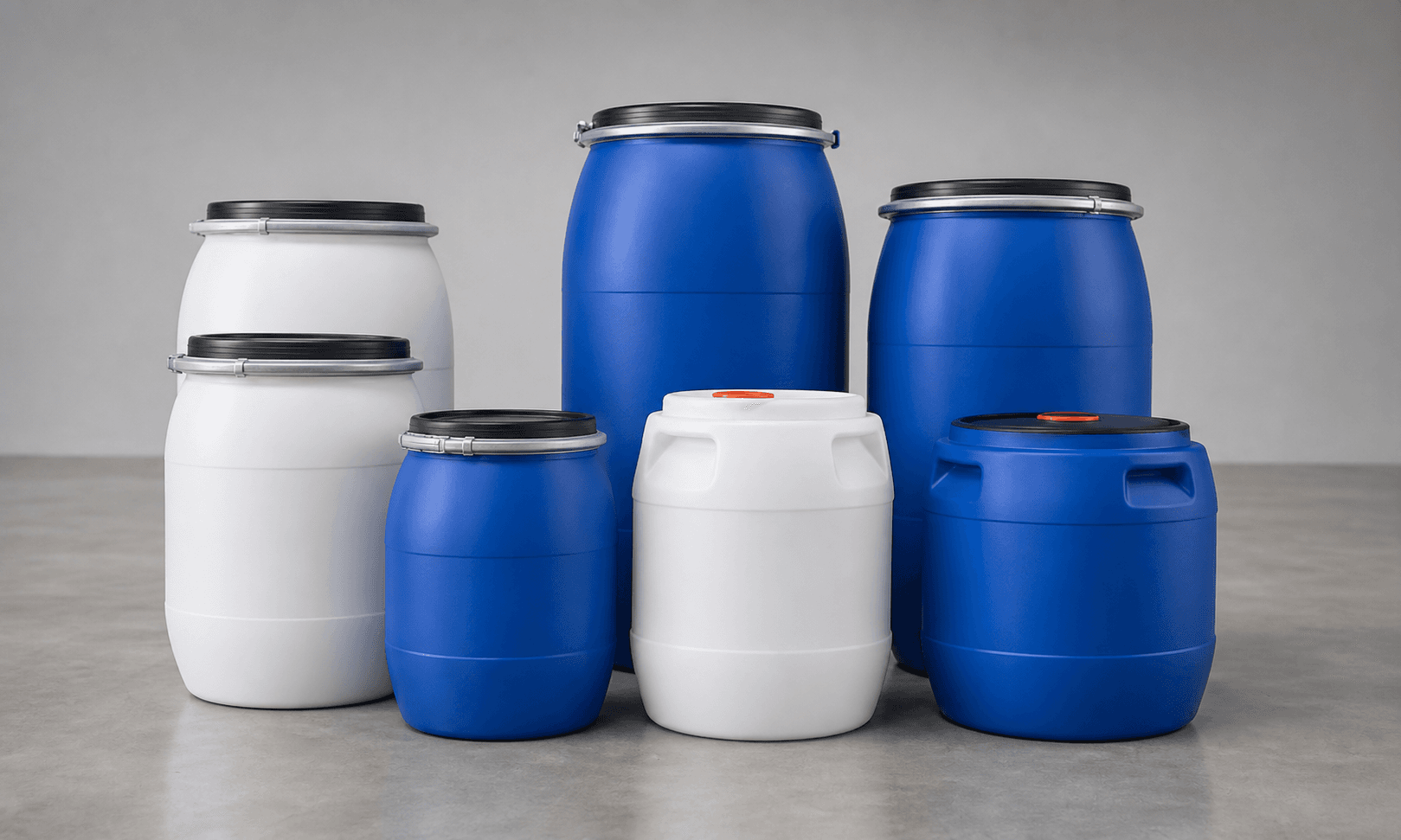 HDPE storage drums