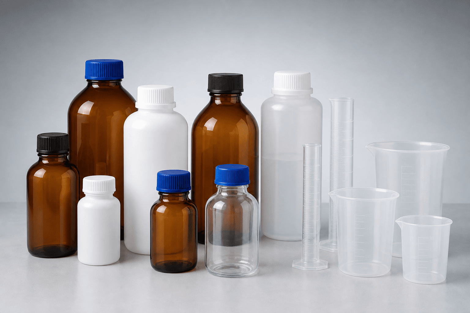 Reagent bottles for laboratories